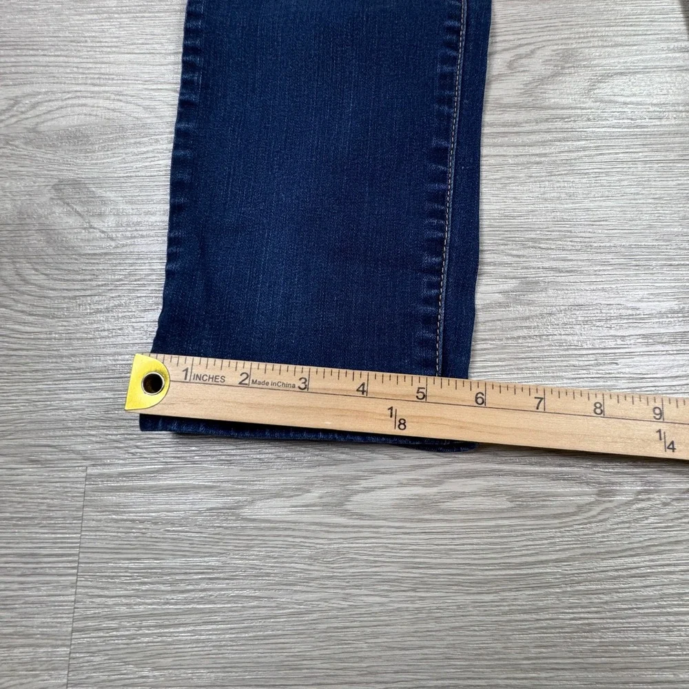 American Eagle Women Skinny Jeans Super Stretch Dark Wash 12 Long Blue Denim - Picture 3 of 9